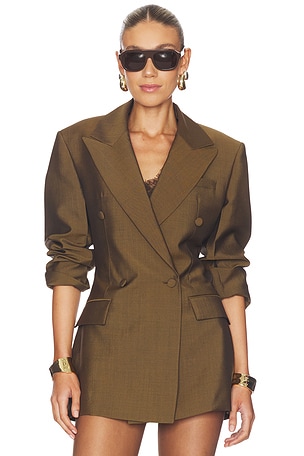 Double-breasted Hourglass Blazer Rohe