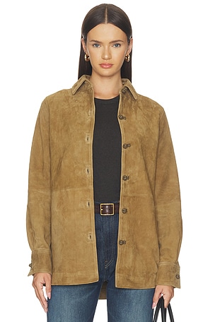PANKOU  SUEDE OVERSHIRT Rohe