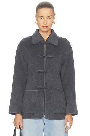 Double Faced Wool Pankou Closure Jacket Rohe