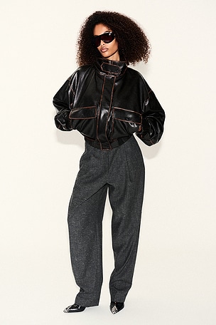 Single Pleat Straight Leg Trousers Rohe