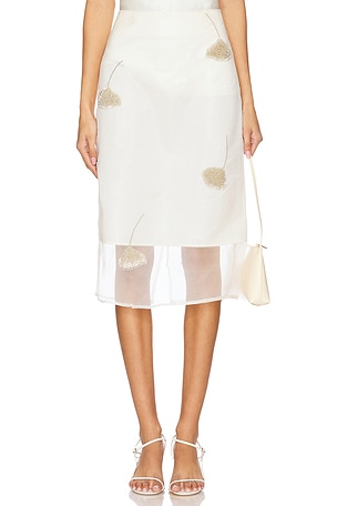 Embellished Tulip Organza Skirt Rohe