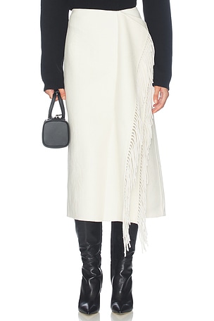 Double-Faced Fringe Skirt Rohe