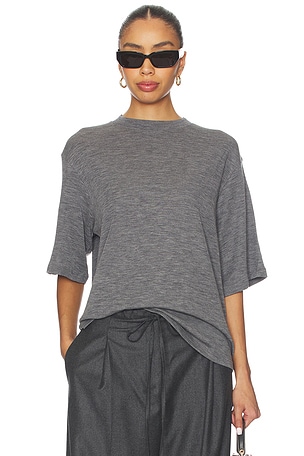 Oversized Soft Merino T-Shirt Rohe