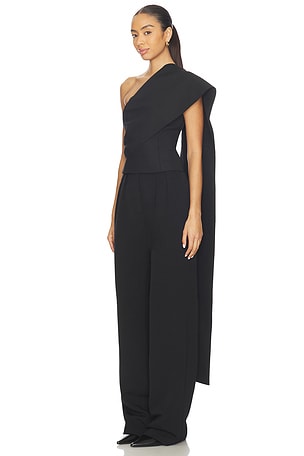 Rohe One-shoulder Cape Top in Black