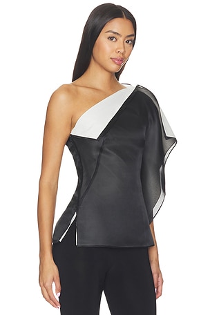 Rohe Sculptural Double Layered Top in Black