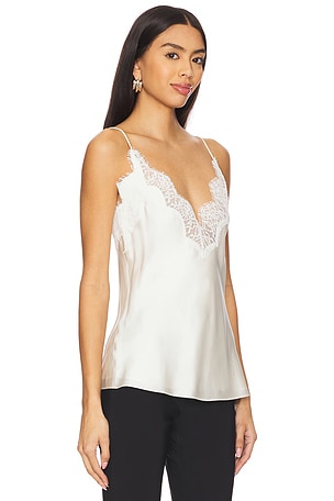 Rohe Silk Lace Camisole Top in Cream