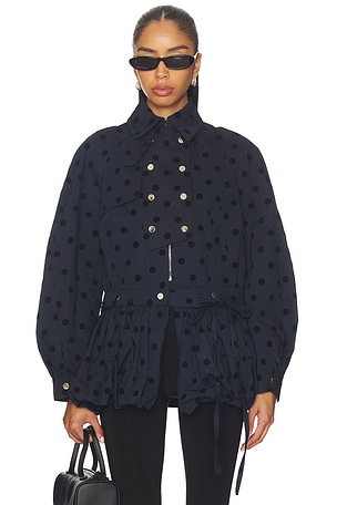 Puff Skirt Buttoned Double Jacket ROKH