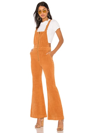 ROLLA'S Eastcoast Flare Overall in Tan Cord REVOLVE