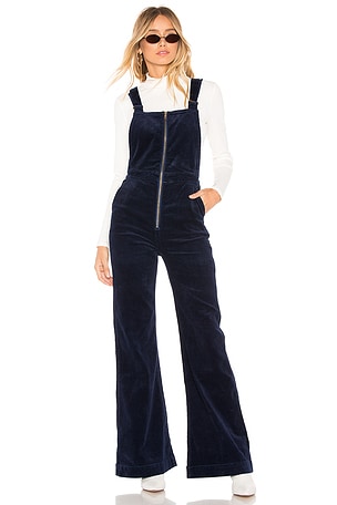 ROLLA'S Eastcoast Flare Overall in Midnight Cord REVOLVE