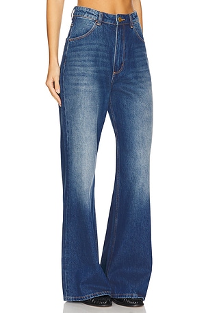 ROLLA'S Studio Flare in Denim-Dark