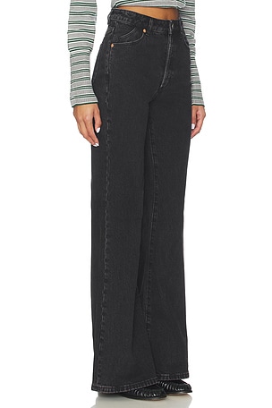 ROLLA'S Eastcoast Flare Jeans in Black. Size 34. Also