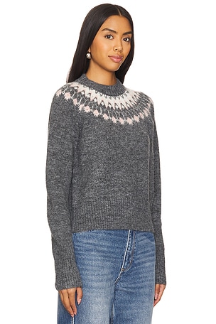 ROLLA'S Fair Isle Sweater in Grey