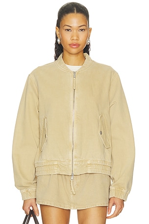 ROLLA'S Dune Bomber Jacket in Tan