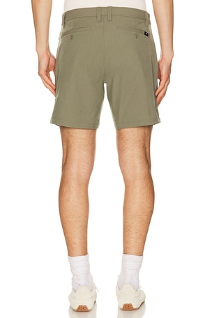 Rhone 7 Nomad Tech Chino Short in Olive. Size 34. Also