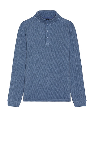 Theory weekend waffle knit henley pullover sale