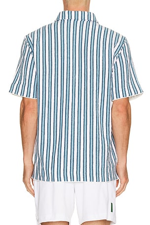 Rhone Seaside Terry Polo in Blue