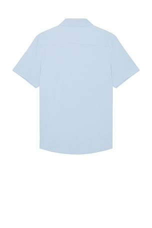 Rhone Commuter Seersucker Shirt in Baby Blue