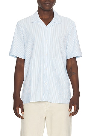 Commuter Seersucker Camp Shirt Rhone