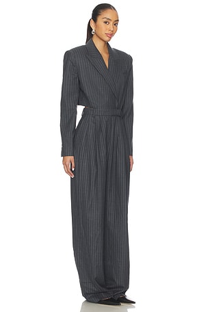 Ronny Kobo Michelle Jumpsuit in Charcoal