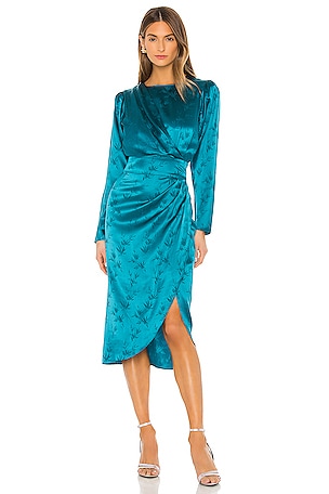 green emerald velvet dress Mock Neck Sleeveless Velvet Dress - Dark Green