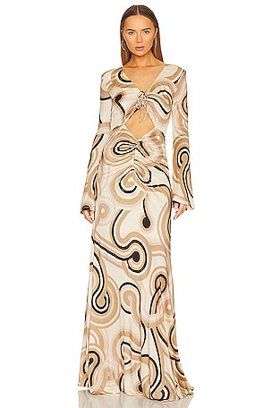 Ronny Kobo Casper Dress in Tonal Swirl | REVOLVE