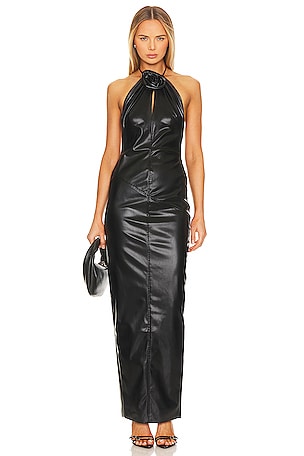 Danz Faux Leather Dress Ronny Kobo