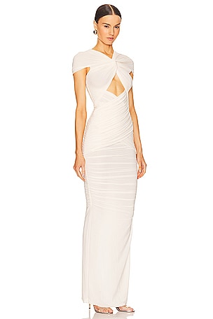 Ronny kobo vestido largo N/Asha en color Marfil