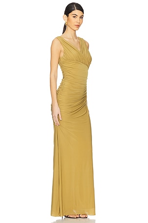 Ronny Kobo Sophia Dress in Green