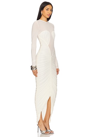 Ronny Kobo Besora Dress in Ivory