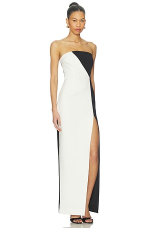 Ronny Kobo River Dress in Black,White
