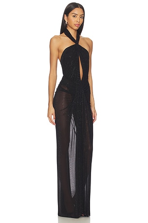 Ronny Kobo Katia Dress in Black