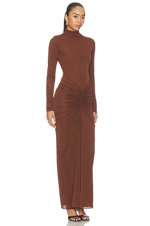 Ronny Kobo Scorpio Dress in Brown