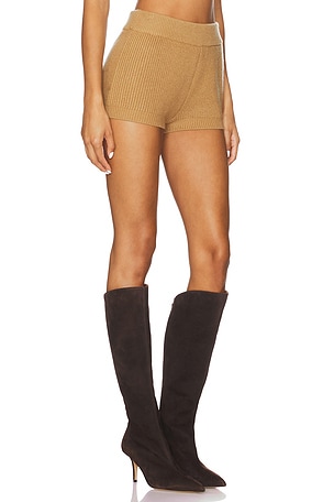 Ronny Kobo Neoma Knit Short in Brown
