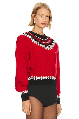 Ronny Kobo Bonnie Sweater in Red