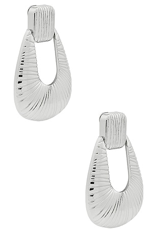 Striated Door Knocker Earring Ronny Kobo