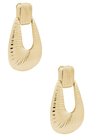 Striated Door Knocker Earring Ronny Kobo