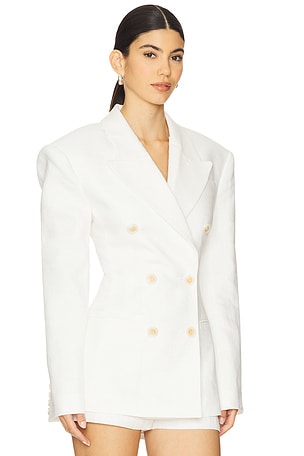 Ronny Kobo Cosette Blazer in White