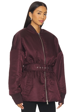 Ronny Kobo Norell Jacket in Wine