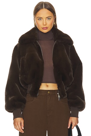 Clemence Faux Fur Jacket Ronny Kobo