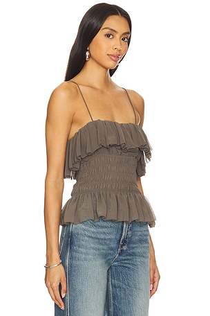 Ronny Kobo Alexi Top in Charcoal