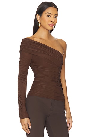 Ronny Kobo Adriene Top in Brown