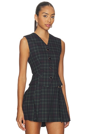 Ronny Kobo Lily Vest in Dark Green. Size XS. Also