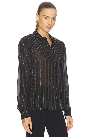 Ronny Kobo Lune Blouse in Black