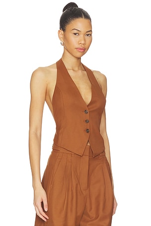 Ronny Kobo Lido Vest in Rust