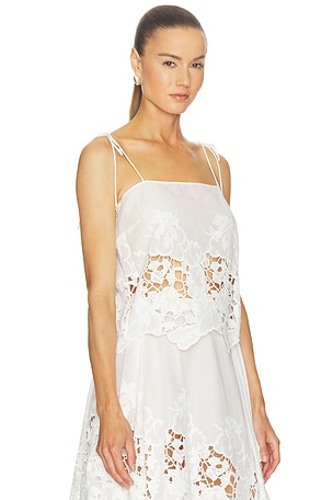 Ronny Kobo Blaire Top in White