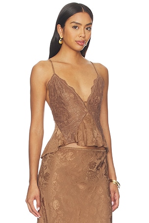 Ronny Kobo Danielle Top in Brown
