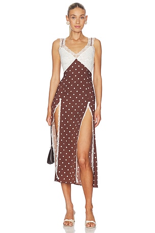 Polka Dots Long Dress Rowen Rose
