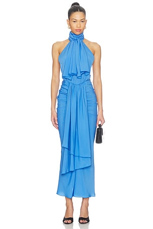 Bow Neck Maxi Dress Rowen Rose
