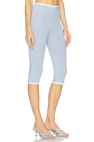 Rowen Rose Jersey Capri in Baby Blue