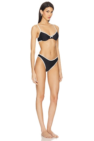 Rowen Rose Bikini Set in Black